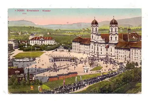 CH 8840 EINSIEDELN SZ, Kloster, Prozession, Photoglob, 1912
