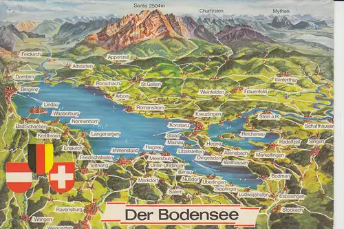 LANDKARTEN - MAPS - BODENSEE A / CH / D