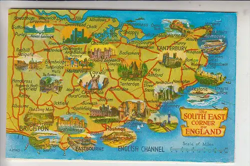 LANDKARTEN / MAPS - South East Corner of England
