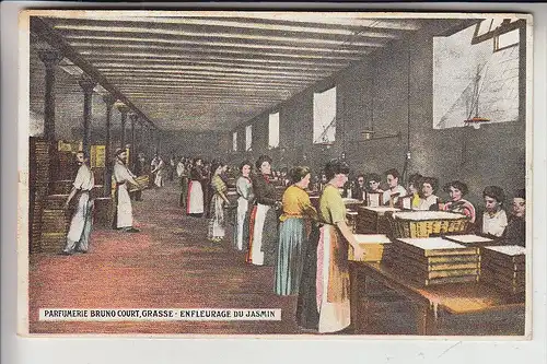 PARFUMERIE Bruno Court, Grasse - Enfleurage du Jasmin