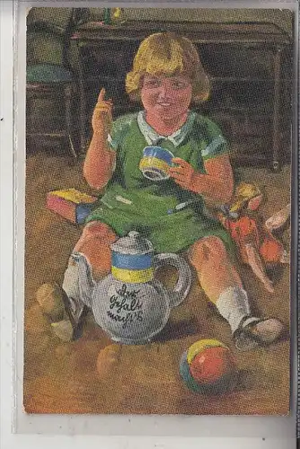 WERBUNG - KATHREINER , Mädchen - Spielzeug,  Künstler-Karte ARTHUR WITTIG