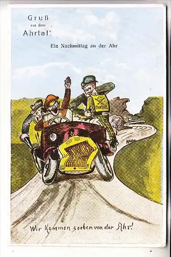 HUMOR - Auto, Alkohol, "Ein Nachmittag an der Ahr", 1926