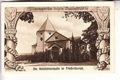 BERÜHMTE PERSONEN, FÜRST BISMARCK, Gedächtnishalle in Friedrichsruh