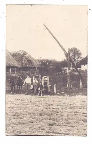 LANDWIRTSCHAFT - Ziehbrunnen Russland, 1. Weltkrieg, Photo-AK