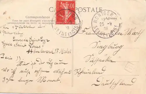 LANDWIRTSCHAFT - Schafherde, 1909, Montgeron