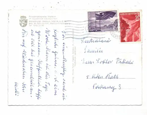 FL 9497 TRIESENBERG - MALBUN, Friedenskapelle Malbun, 1965