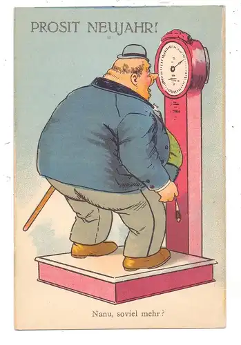 HUMOR - Dicker Mann auf Waage