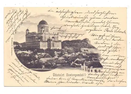 H 2500 ESZTERGOM, Gruss aus... 1903