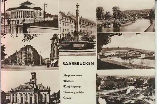 6600 SAARBRÜCKEN, Mehrbildkarte