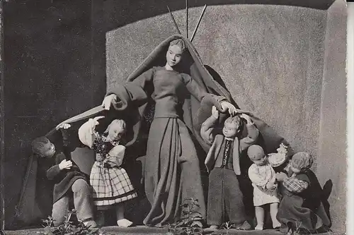 6640 MERZIG - HILBRINGEN, SOS-Kinderdorf, Schutzmantelmadonna, Bildstock, 1962