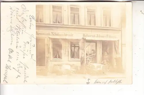 0-7544 VETSCHAU, Restaurant Johannes Fittbogen, Photo-AK, 1906