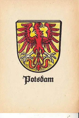 0-1500 POTSDAM, Stadtwappen, ohne AK-Rückseite