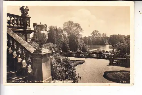 0-1825 WIESENBURG, Blick von der Schloßterrasse