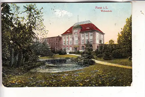 0-7570 FORST, Webschule, 1923, Ecken leicht berieben