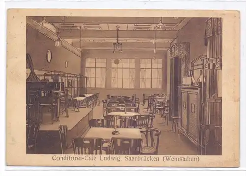 6600 SAARBRÜCKEN, Conditorei-Cafe Ludwig, 1926