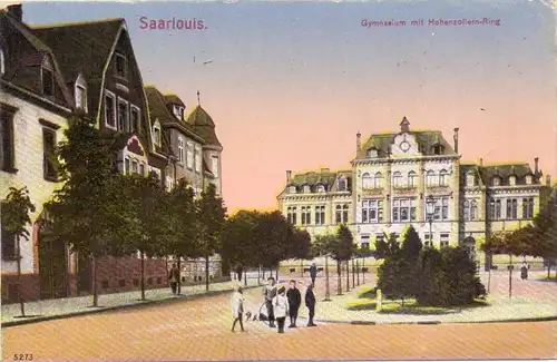 6630 SAARLOUIS, Gymnasium, Hohenzollern-Ring, 1918
