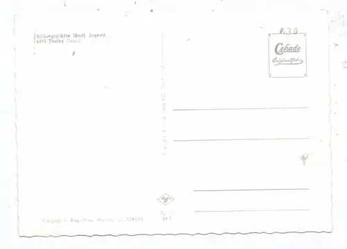 6695 THOLEY, Bildungsstätte ländl. Jugend, Luftaufnahme, 1964