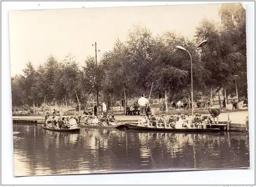 0-7543 LÜBBENAU, Hafen mit Touristenbooten