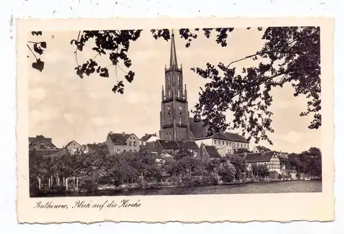 0-1830 RATHENOW, Blick auf die Kirche, 1937