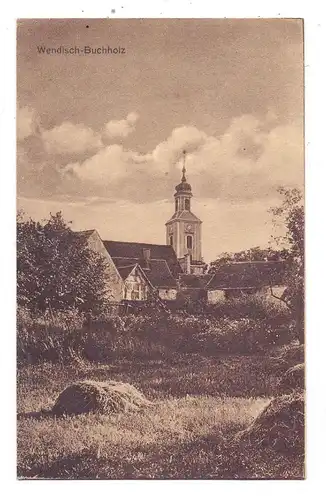 0-1605 MÄRKISCH - BUCHHOLZ / WENDISCH - BUCHHOLZ, Ortsansicht mit Kirche, 1931