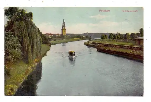 0-1500 POTSDAM, Havellandschaft, Binnenschiffe, 1910