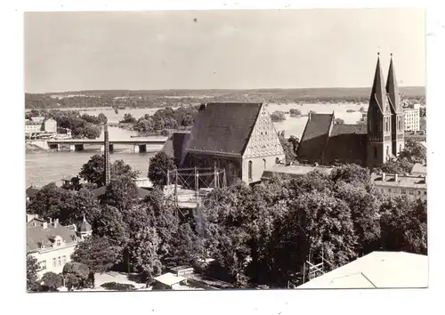 0-1200 FRANKFURT / Oder, Blick zur Konzerthalle und Friedenskirche