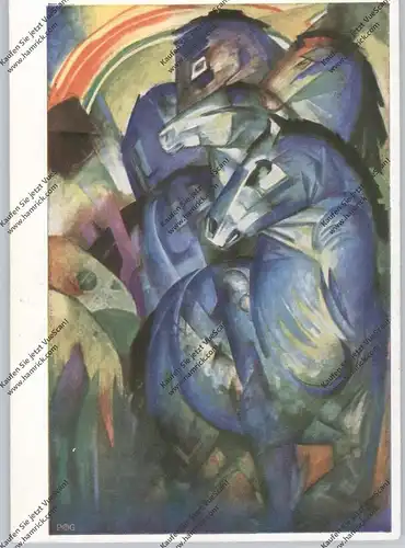 KÜNSTLER - ARTIST - FRANZ MARC, "Turm der Blauen Pferde"