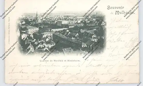 F 68100 MÜLHAUSEN / MULHOUSE, Nordfeld und Riedisheim, 1898