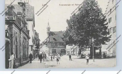 7630 LAHR, Friedrichstrasse mit Rathaus, dünne Stelle