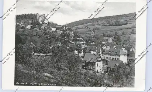 7272 ALTENSTEIG - BERNECK, Dorfansicht, 1938, NS-Beflaggung