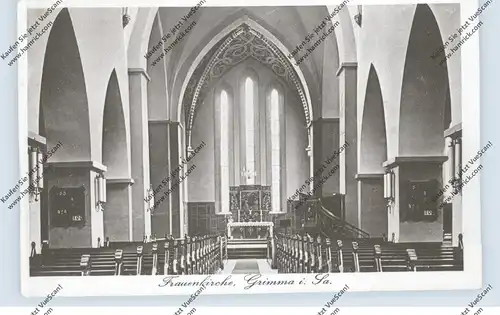 0-7240 GRIMMA, Frauenkirche, Innenansicht