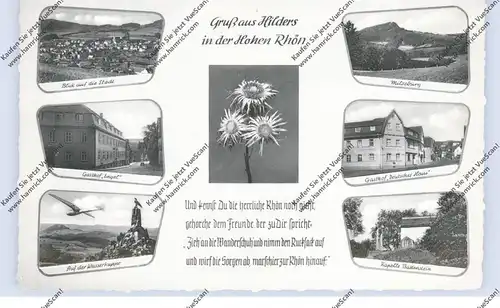 6414 HILDERS, Gasthof Engel, Gasthof Deutsches Haus, Kapelle Battenstein...1961
