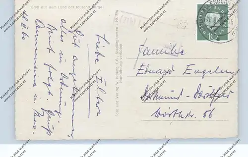 5789 HALLENBERG - LIESEN (Meschede), Ortsansicht, Landpoststempel, 1960