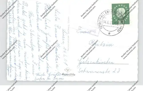 5789 HALLENBERG - LIESEN (Meschede), Ortsansicht, Landpoststempel, 1961