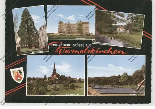 5632 WERMELSKIRCHEN, Krankenhaus, Freibad, Stadtkirche...