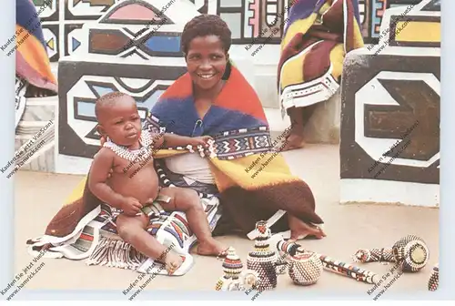 VÖLKERKUNDE / Ethnic - SOUTH AFRICA, Ndebele mother and child