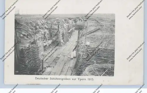 B 8900 IEPER, 1.Weltkrieg, 1915, Deutscher Schützengraben