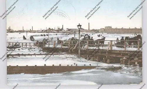 RU 190000 SANKT PETERSBURG, Schlittenfahrt im Winter über die Newa, 1911