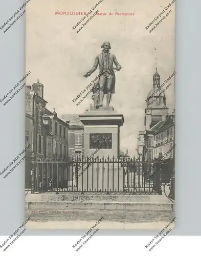 F 80500 MONTDIDIER, Statue de Parmentier, 1905
