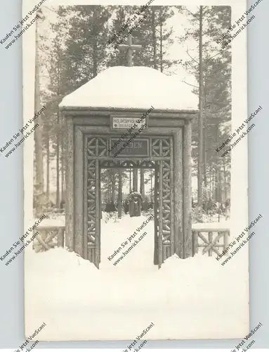 LATVIJA / LETTLAND - RIGA, Photo-AK, Deutscher Soldatenfriedhof Januar 1917, Inf. Regiment 410