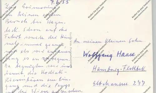 2000 HAMBURG - STELLINGEN, Hagenbeck, Zoo, Haupteingang, 1955