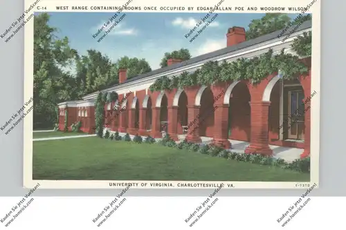 USA - VIRGINIA - CHARLOTTESVILLE, University of Virginia, Rooms of  Edgar Allan Poe & Woodrow Wilson