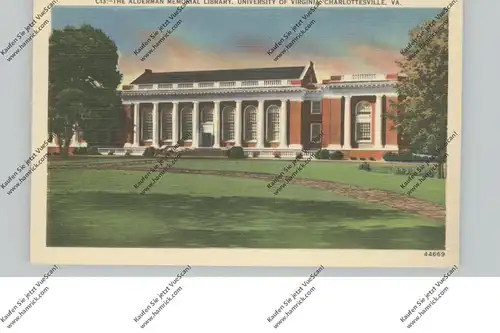USA - VIRGINIA - CHARLOTTESVILLE, University of Virginia, Alderman Memorial Library
