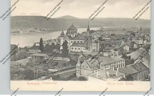 5480 REMAGEN, Totalansicht, ca. 1905