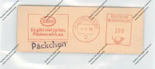 AUTO - BENZIN / TANKSTELLE, ESSO, Maschinenwerbestempel, Hamburg, 1976