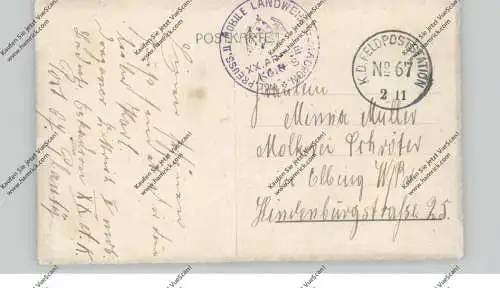 BELARUS / WEISSRUSSLAND - GRODNO / HRODNA, Domstrasse, 1.Weltkrieg, deutsche Feldpost, belebte Szene