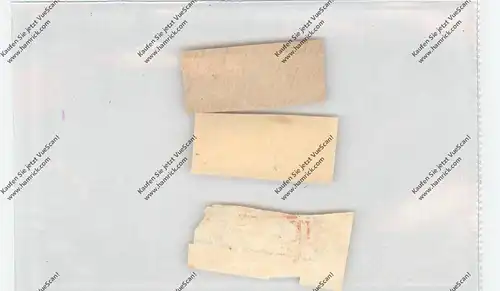 5400 KOBLENZ, Postgeschichte, 3 alte Einschreibzettel