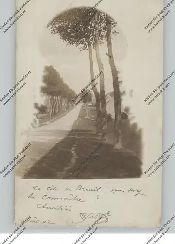 F 60840 BREUIL, Le Cote de Breuil, carte photo, 1902