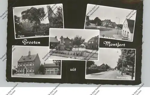 LIMBURG - ROERDALEN - MONTFORT, Stationsweg, Rotonde, H.H. Beeld...