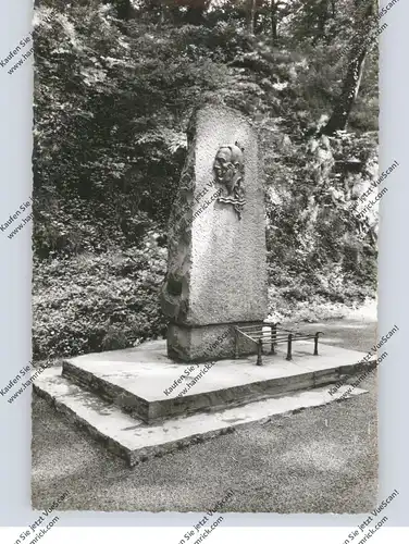 5330 KÖNIGSWINTER, Willi Ostermann Denkmal, Nachtigallental